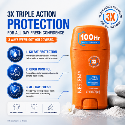 Antiperspirant Deodorant -100-Hour Sweat & Odor Control - Quick-Drying, Non-Greasy Deodorant for Men & Women